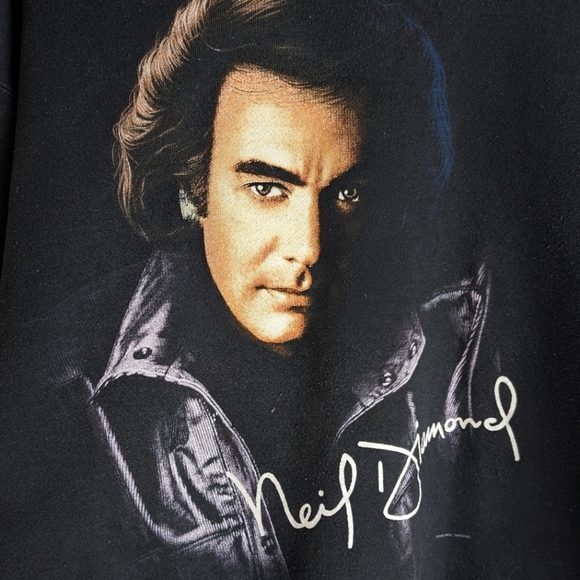 ๐๏ธ Neil Diamond Black Graphic Sweatshirt Delta XL - Picture 2 of 8